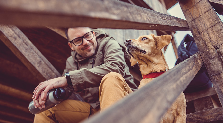 Guy and his dog